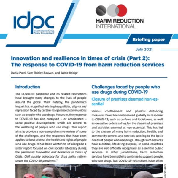 Innovación y resiliencia en tiempos de crisis (2da parte) - La respuesta al COVID-19 de los servicios de reducción de daños