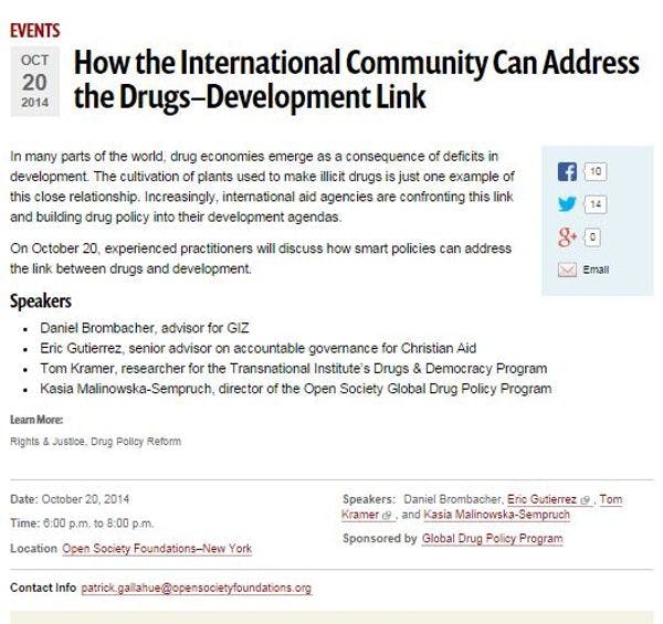 Cómo puede la comunidad internacional abordar el nexo entre drogas y desarrollo