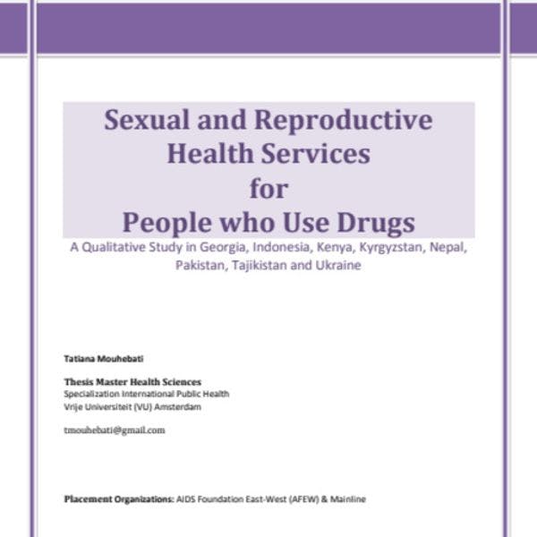 Sexual and reproductive health services for people who use drugs