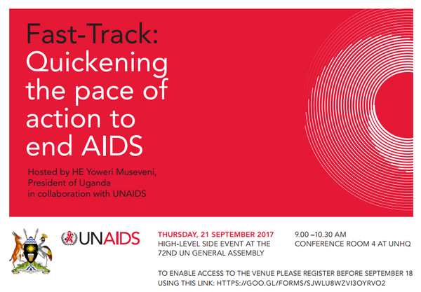 UN General Assembly Side Event: "Fast-Track: Quickening the pace of action to end AIDS"