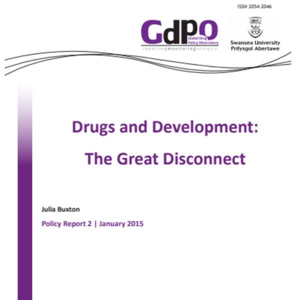 Drogues et développement: complètement déconnectés
