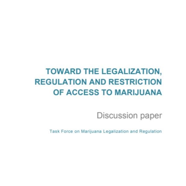 Toward the legalisation, regulation and restriction of access to marijuana
