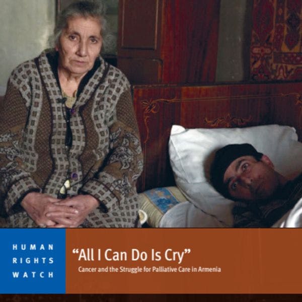 « Pleurer est tout ce que je peux faire » : cancer et accès aux soins palliatifs en Arménie