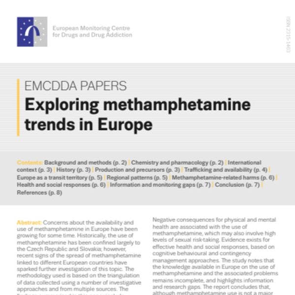 Análisis de las tendencias de la metanfetamina en Europa