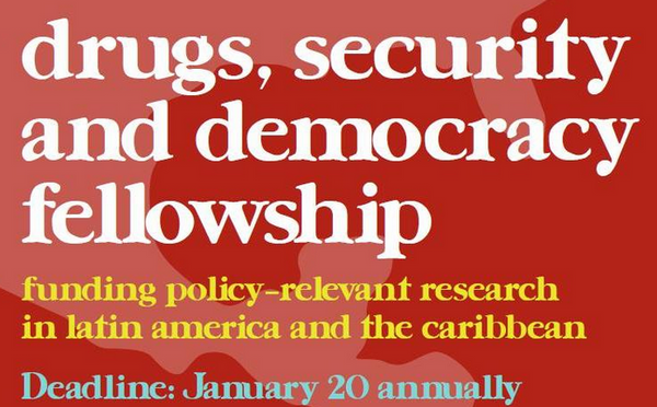 Beca Drogas, Seguridad y Democracia: abierta la convocatoria 2014