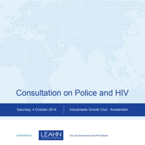 Consultation sur la police et le VIH