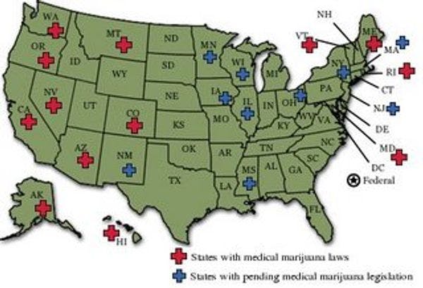 Dépénalisation de la marijuana aux USA, lois et réformes Etat par Etat  