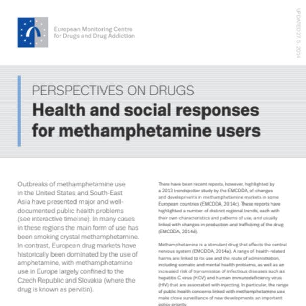 Respuestas sociales y de salud para las personas que usan metanfetamina en Europa