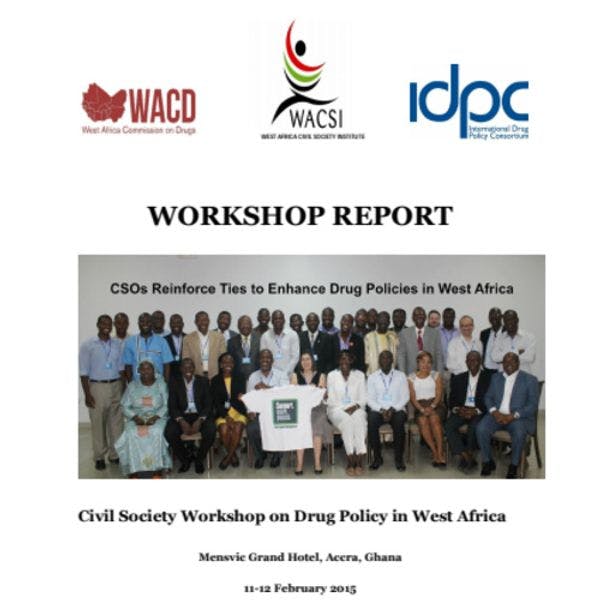 Report of civil society workshop on drug policy in West Africa
