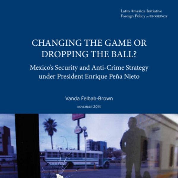 Changing the game or dropping the ball? Mexico’s security and anti-crime strategy under President Enrique Peña Nieto