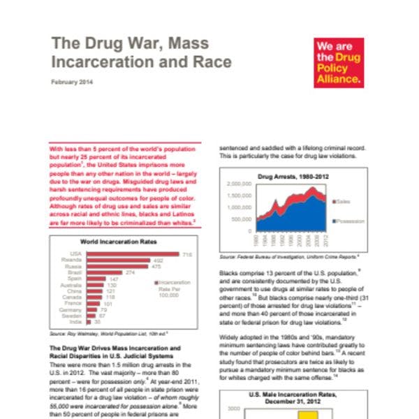 The drug war, mass incarceration and race