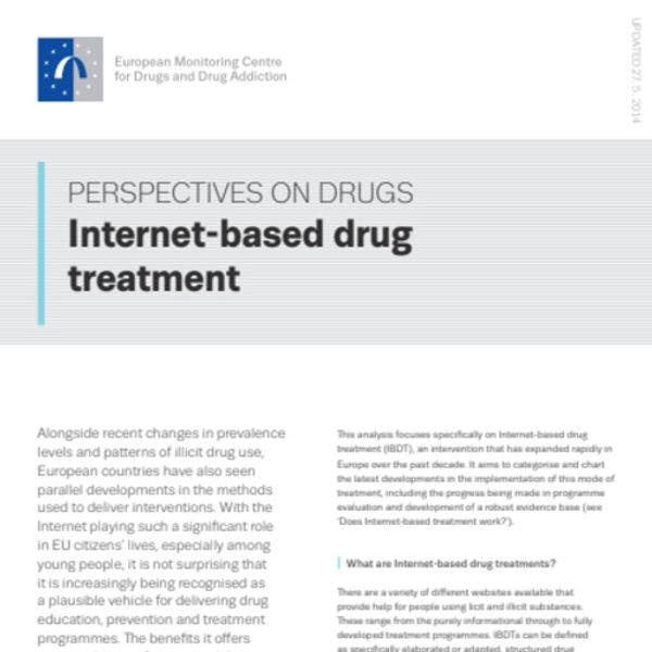 Tratamiento de drogas por internet en Europa 