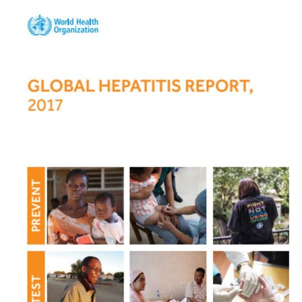 Rapport mondial sur l'hépatite 2017