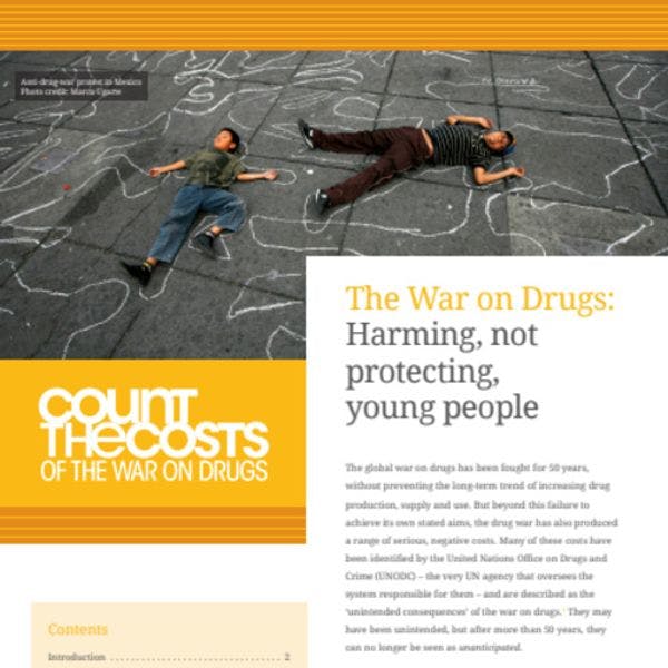 The war on drugs - harming not protecting young people