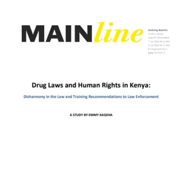 Study on drug laws and human rights of drug users in Kenya