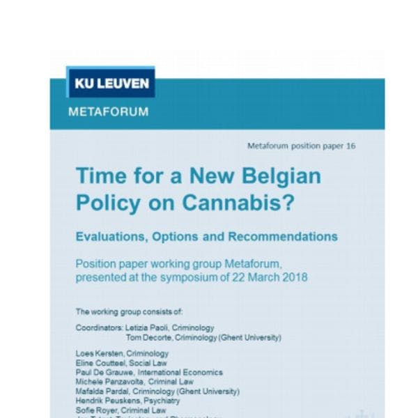 Une nouvelle politique belge en matière de drogue 