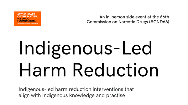 Indigenous-led harm reduction interventions