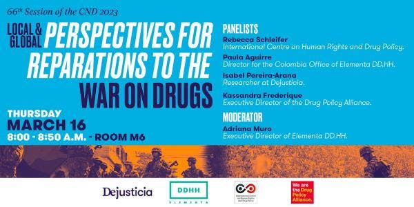 Global and local perspectives for reparations to the war on drugs