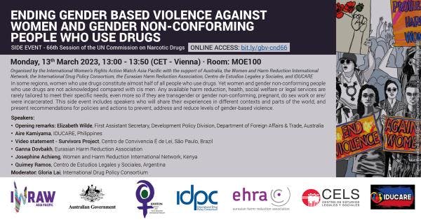 Ending gender-based violence against women and gender non-conforming people who use drugs