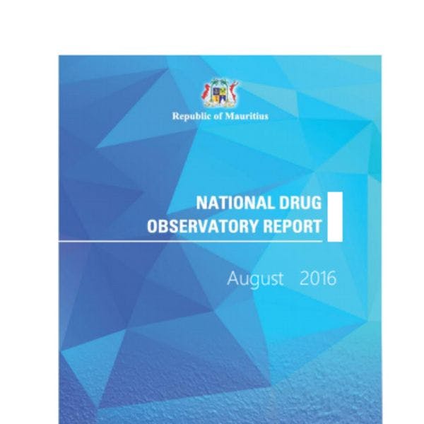 National drug observatory report of the Republic of Mauritius