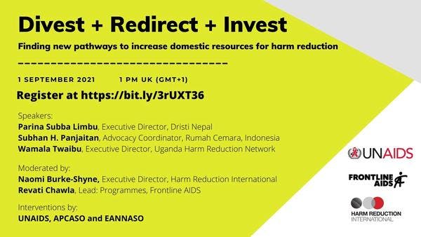 Divest + Redirect + Invest: Finding new pathways to increase domestic resources for harm reduction