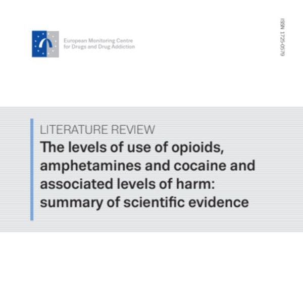 The levels of use of opioids, amphetamines and cocaine and associated levels of harm: Summary of scientific evidence