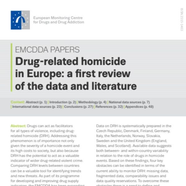 Drug-related homicide in Europe: a first review of the data and literature