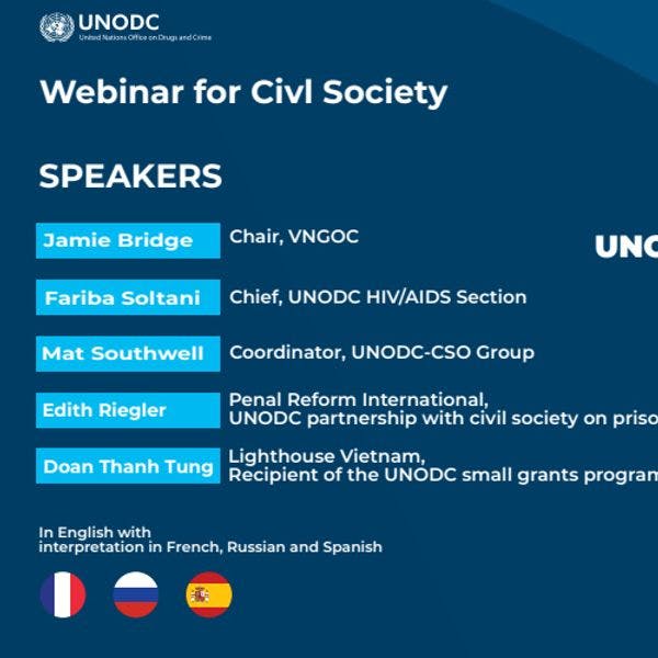 Global Developments on HIV/AIDS, and UNODC’s Partnership with Civil Society