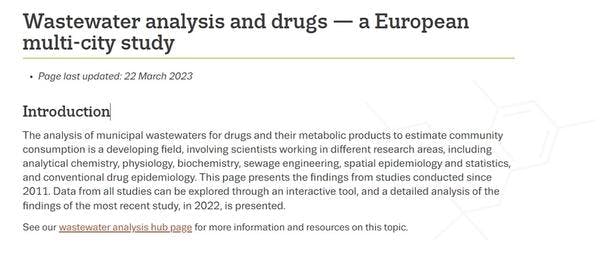 Wastewater analysis and drugs — a European multi-city study (2022 update)