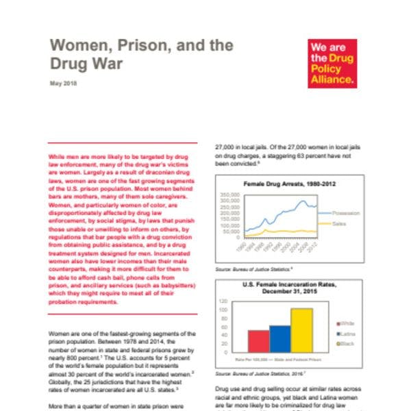 United states: Women, prison, and the drug war 