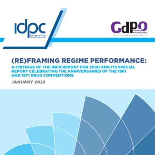 (Re)framing regime performance: A critique of the INCB report for 2020