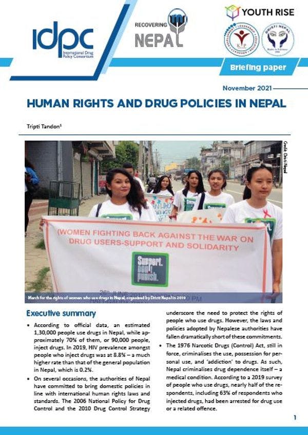 Derechos humanos y políticas de drogas en Nepal