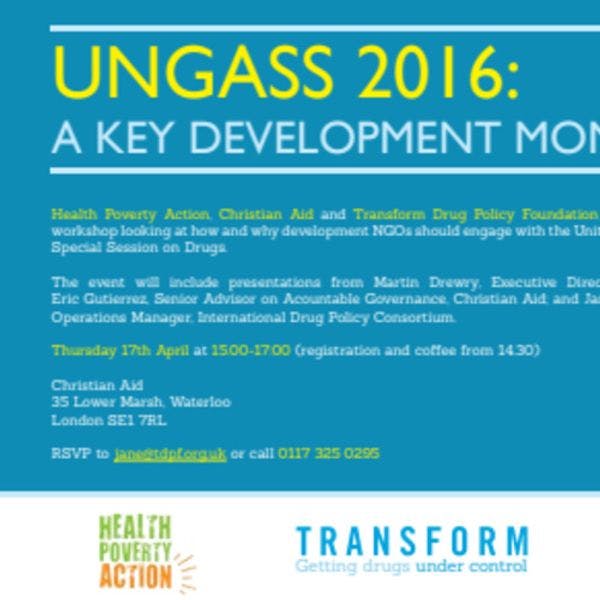 UNGASS 2016: Why is it a key moment for development NGOs?