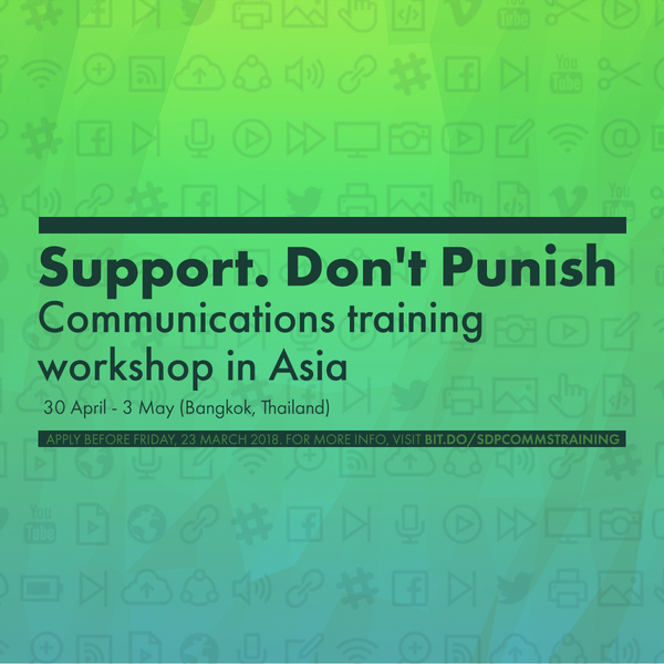 Support. Don't Punish communications training workshop in Asia