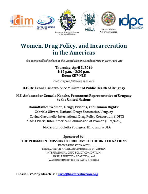 Women, drug policy, and incarceration in the Americas