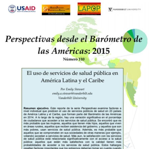 El uso de servicios de salud pública en América Latina y el Caribe