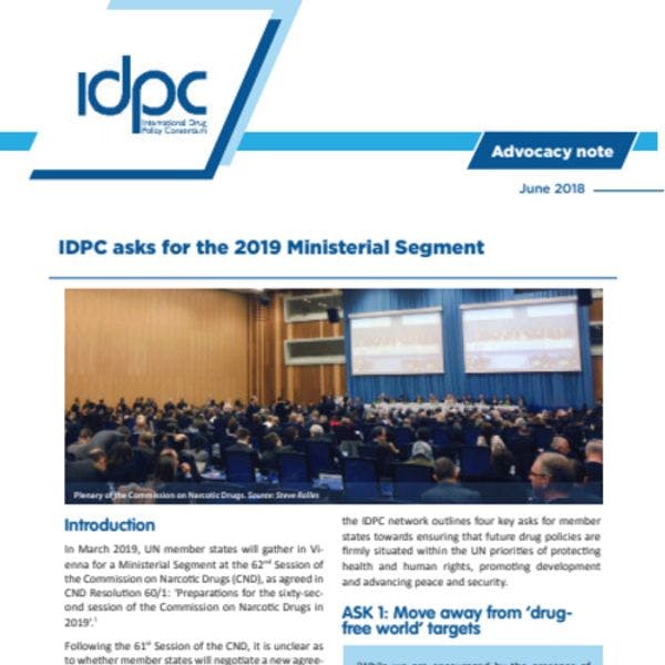 IDPC asks for the 2019 Ministerial Segment