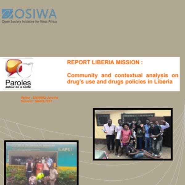 Community and contextual analysis on drug use and drugs policies in Liberia
