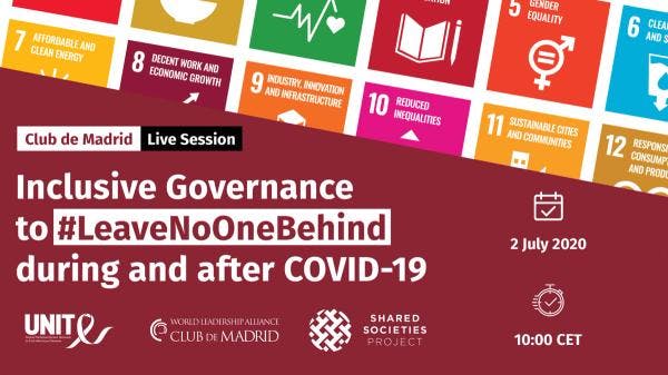 Inclusive governance to leave no one behind during and after COVID-19
