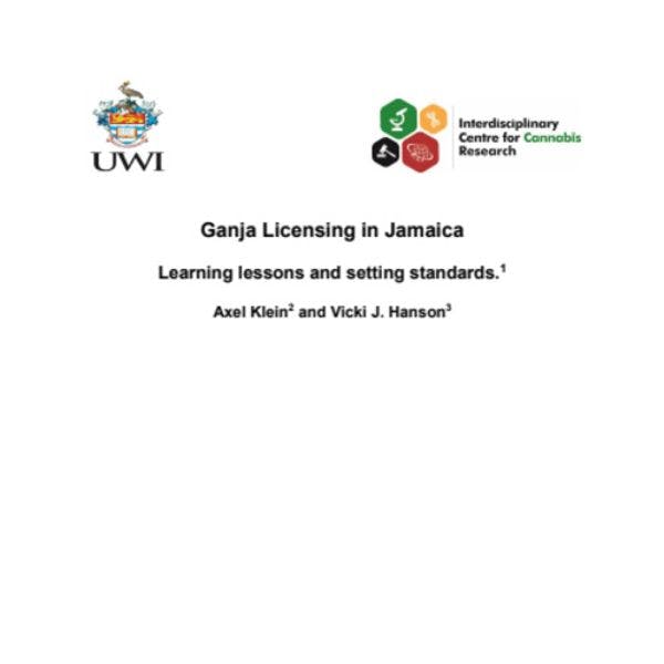Sistema de licencias para el mercado de la "ganja" en Jamaica: Lecciones aprendidas y desarrollo de estándares