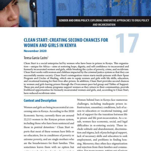 « Clean Start » : Un programme pour offrir une deuxième chance à des femmes et filles au Kenya