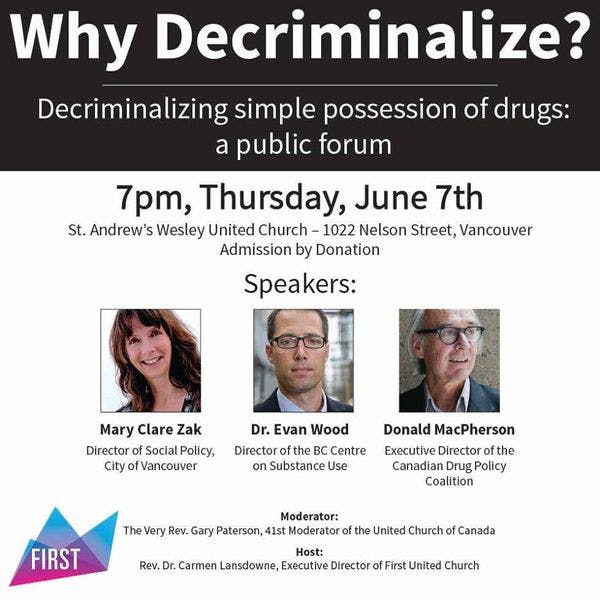 Why decriminalize? Decriminalizing simple posession of drugs: A public forum
