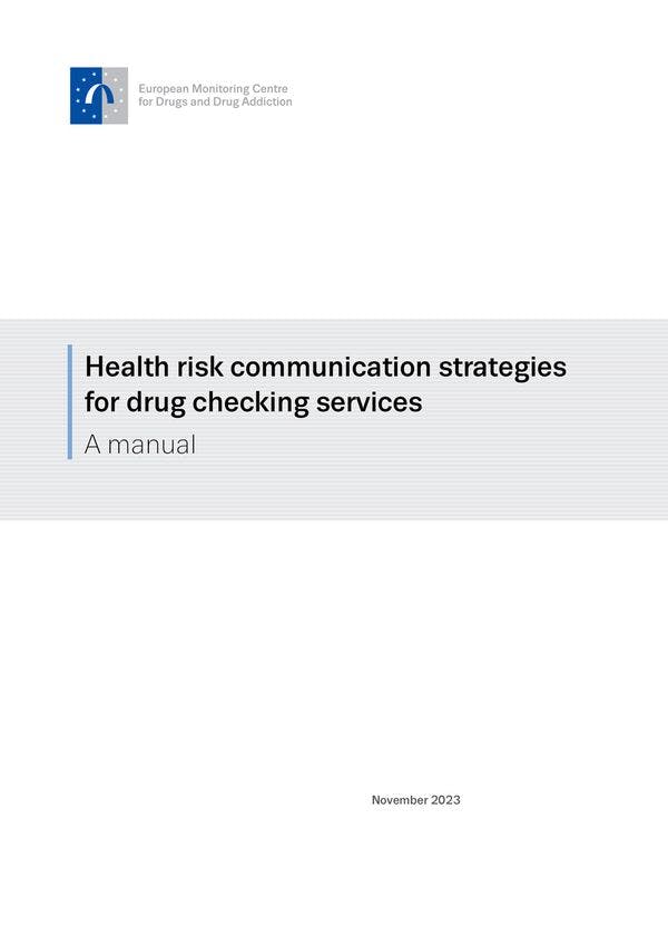 Health risk communication strategies for drug checking services