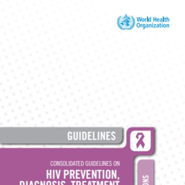 Directrices consolidadas sobre prevención, diagnóstico, tratamiento y atención del VIH para grupos de población clave 