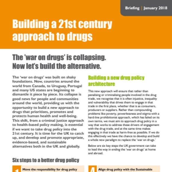 Building a 21st century approach to drugs