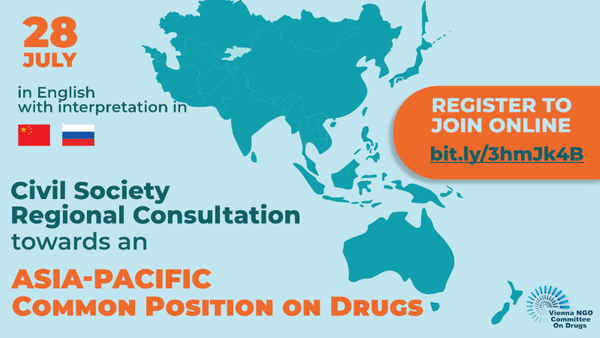 Regional consultation: Shaping an Asia-Pacific common position on drugs