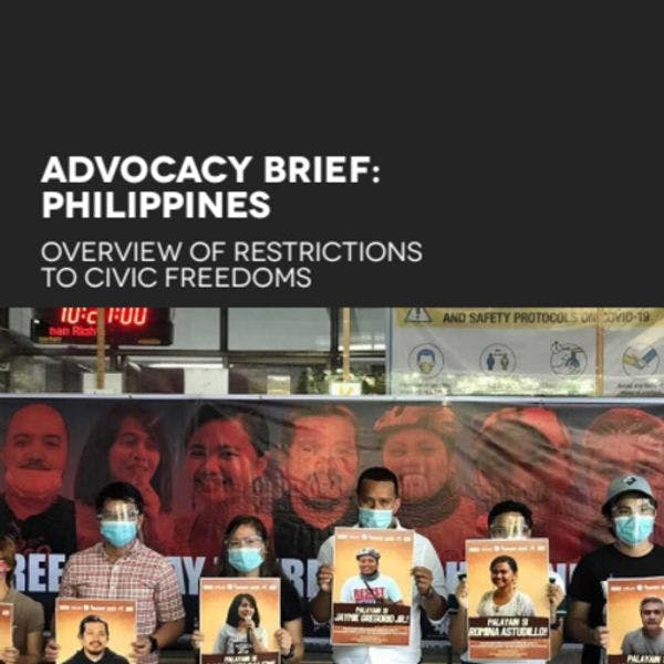 Philippines overview of restrictions to civic freedoms