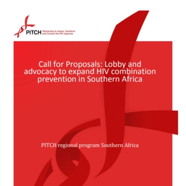 Convocatoria de propuestas: presión e incidencia política para ampliar la prevención combinada del VIH en África meridional