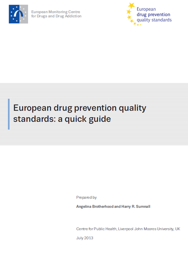 Normes de qualité européennes sur la prévention des drogues: guide rapide