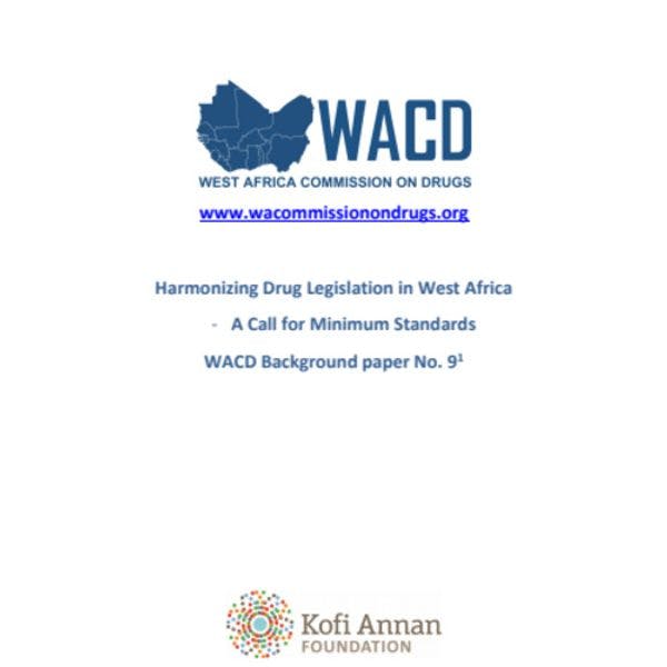 Armonización de la legislación de drogas en África Occidental: propuesta de normas mínimas